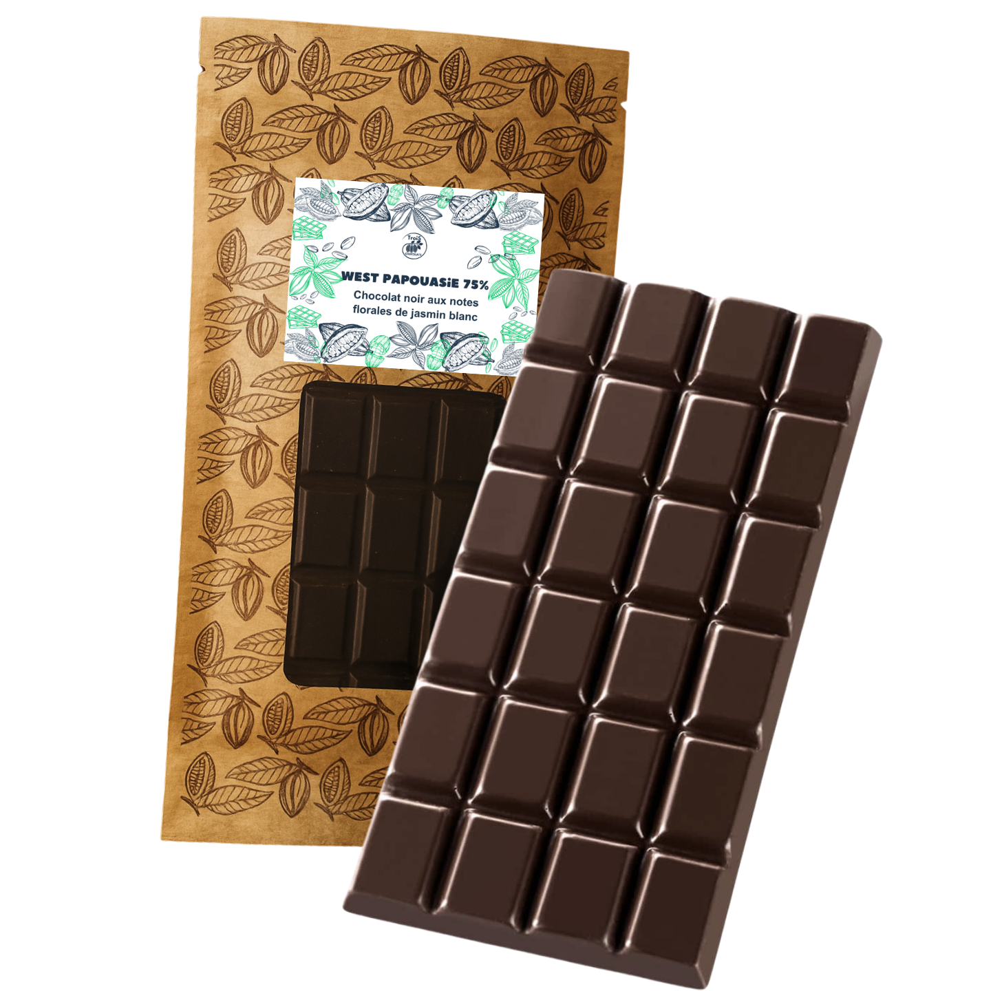 Tablette West Papouasie noir 75%