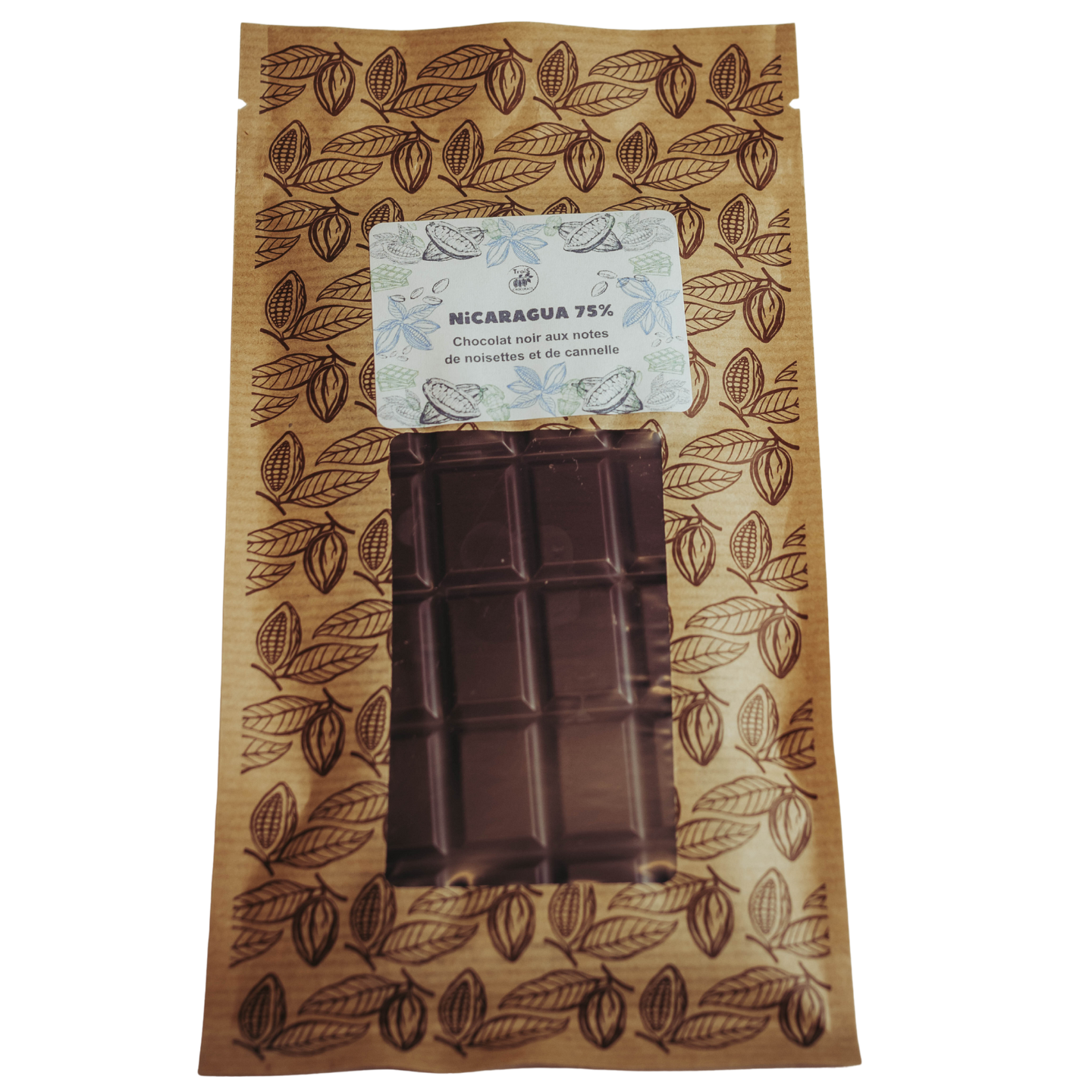 Tablette noir Nicaragua 75 %